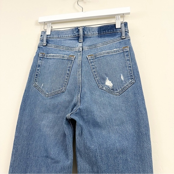 Abercrombie & Fitch Ultra High Rise 90s Straight Jean Criss Cross Waist - Picture 7 of 10